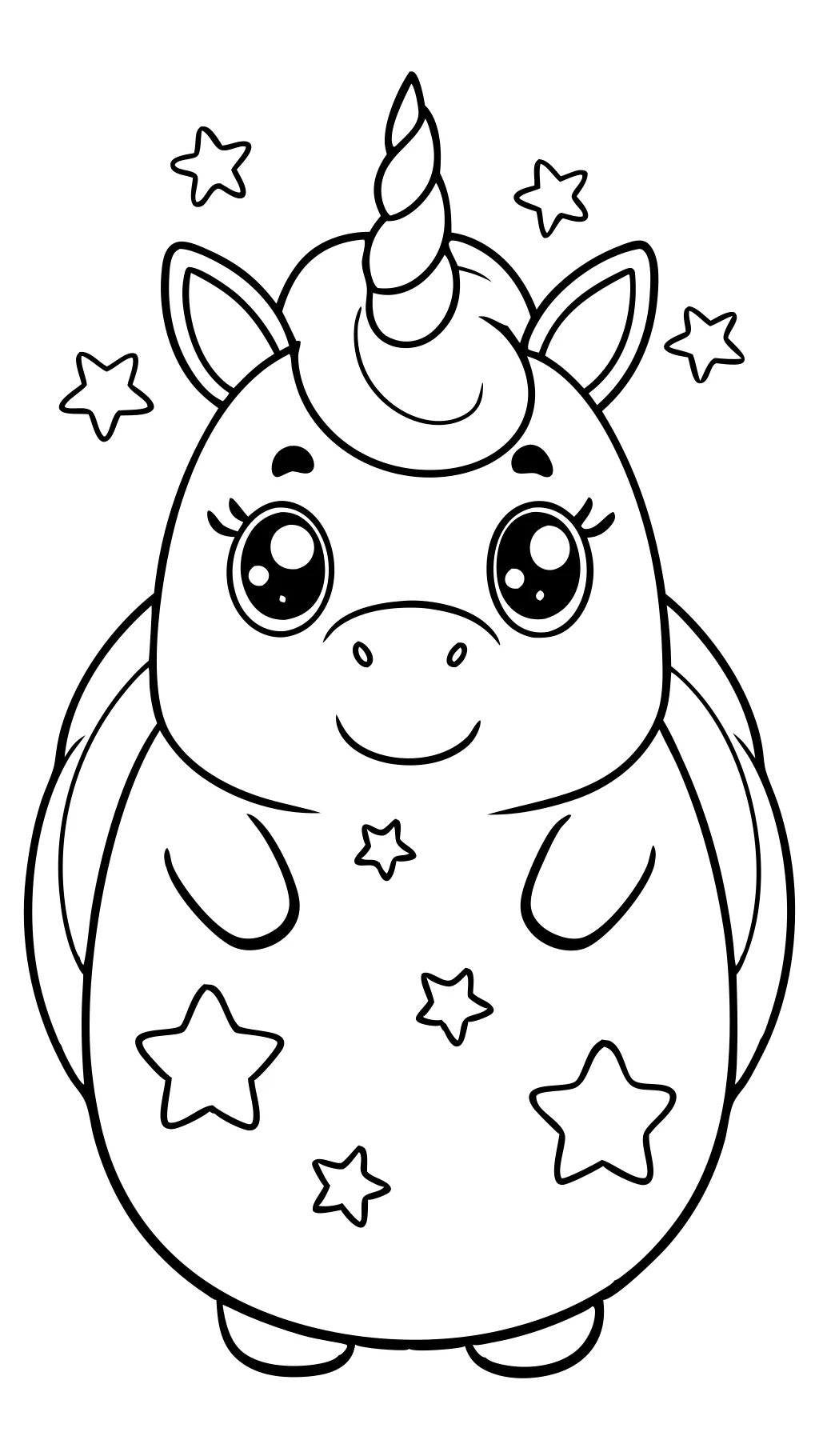 unicorn squishmallow coloring pages